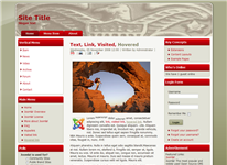 Joomla Boy Scout Slide Red Template